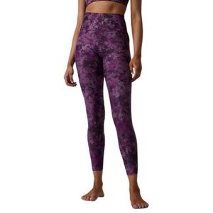Athleta Women’s Purple Tie-Dye Salutation Stash Pocket 7/8 Tight Legging - SP